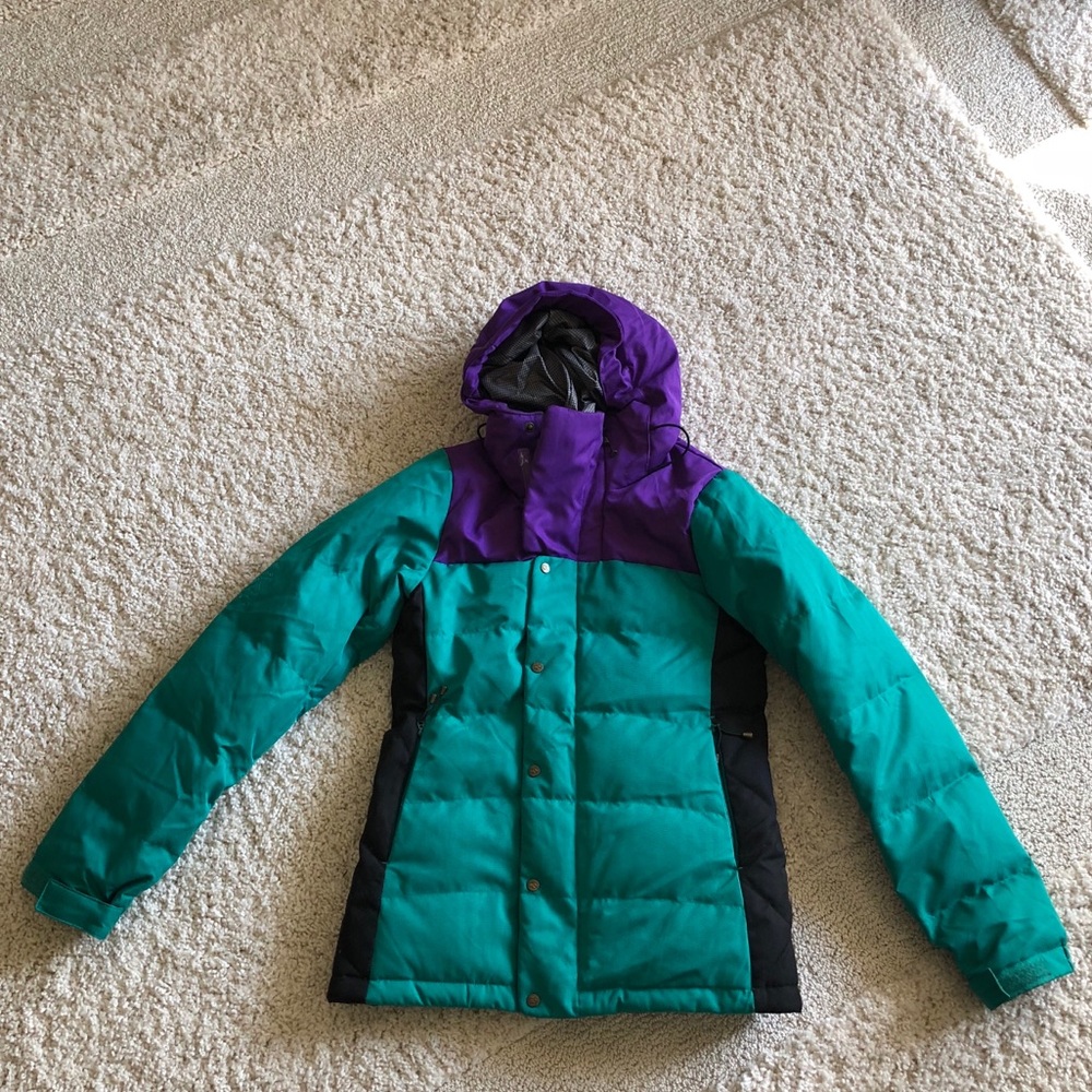 Bonfire Snowboarding Jacket size XS purple/green